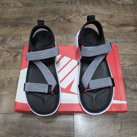 Nike Black and Gray Comfort Sandals Men Size 11 - Picture 4 of 13